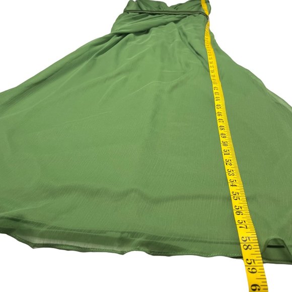 Lela Rose Bridesmaid Clover Belted VNeck Draped Gown by Dessy LR174 Size 8 - Picture 10 of 16